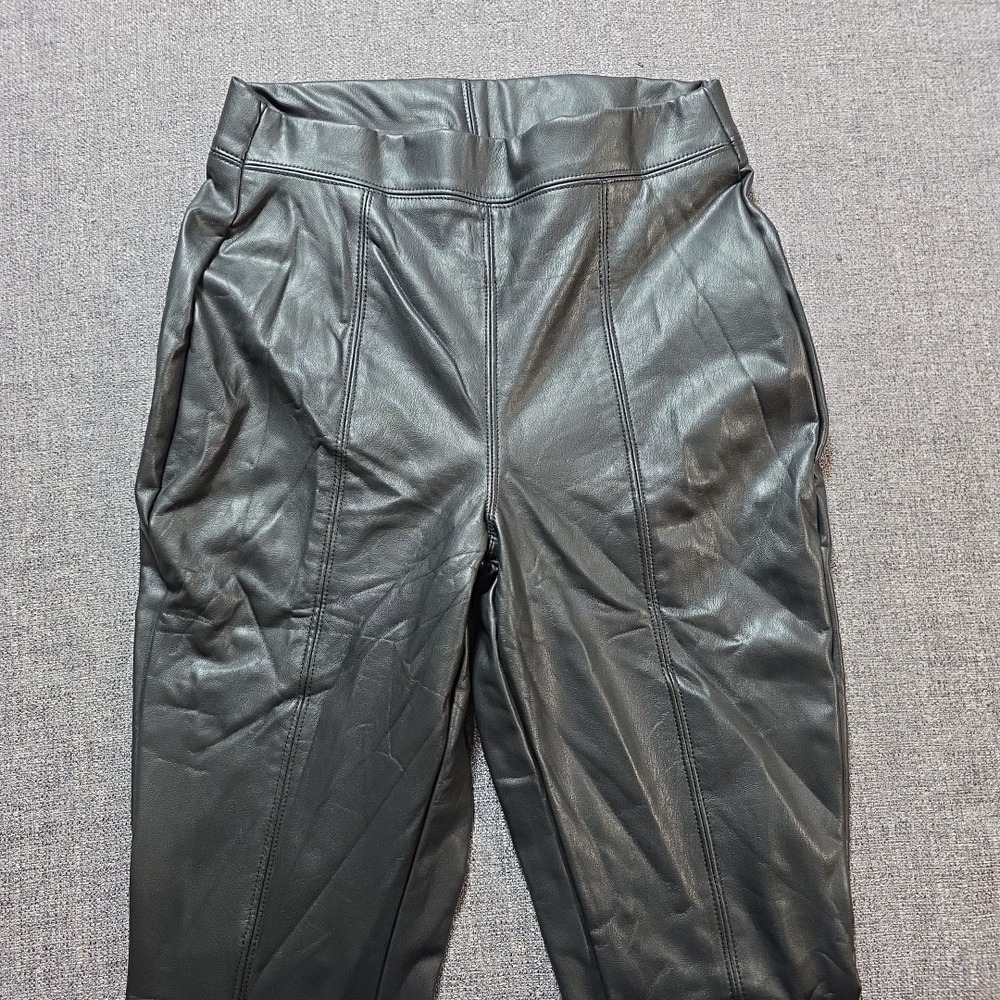 CI SONO Women's Faux Leather Pants Black Size Medium New With Tags PUP22 - Picture 1 of 7